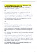 IT FUNDAMENTALS REVISION EXAM QUESTIONS AND SOLUTIONS 2025&sol;2026 GRADED A&plus;