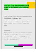  CSIT 183 Final Questions 2025&sol;2026  Exam All Answers and Illustrations  Given