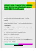 HUM 370 WCU FINAL REVIEW 2025&sol;2026  Exam Questions and Detailed Answers &vert;  Get it 100&percnt; Correct Answers