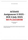 ACI2602 Assignment 3 2025 - DUE 4 July 2025
