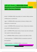 LHR 427 Exam 1 2025&sol;2026 Exam  Questions and Detailed Answers &vert; Get it  100&percnt; Correct Answers 