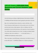 LHR 427 Exam 2 2025&sol;2026 Exam  Questions and Correct Answers &vert; New  Update