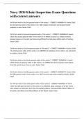 Navy ODS Khaki Inspection Exam Questions with correct answers&period;