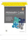 Test Bank For Primary Care Interprofessional Collaborative Practice 6th Edition  &lpar; Newest Version 2025&rpar;  ALL CHAPTERS 1-228 With Verified Questions And Answers BY TERRY