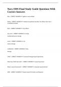Navy ODS Final Study Guide Questions With Correct Answers&period;