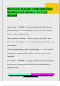 NCOA DLC Test 3 pt&period; 1 2025&sol;2026 Exam  Questions and Answers &vert; A&plus; Score  Assured