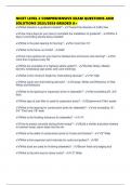 NICET LEVEL 2 COMPREHENSIVE EXAM QUESTIONS AND SOLUTIONS 2025&sol;2026 GRADED A&plus;