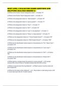 NICET LEVEL 2 EVALUATION EXAMS QUESTIONS AND SOLUTIONS 2025&sol;2026 GRADED A&plus;