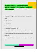 NSG 209 Exam 4 2025&sol;2026 Exam  Questions with 100&percnt; Correct Answers &vert;  Latest Update