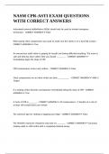NASM CPR-ASTI EXAM QUESTIONS WITH CORRECT ANSWERS&period;