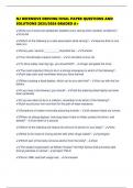 NJ DEFENSIVE DRIVING FINAL PAPER QUESTIONS AND SOLUTIONS 2025&sol;2026 GRADED A&plus;