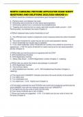 NORTH CAROLINA PESTICIDE APPLICATOR EXAM SCRIPT QUESTIONS AND SOLUTIONS 2025&sol;2026 GRADED A&plus;