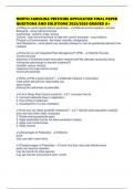 NORTH CAROLINA PESTICIDE APPLICATOR FINAL PAPER QUESTIONS AND SOLUTIONS 2025&sol;2026 GRADED A&plus;