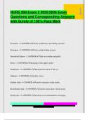 NURS 209 Exam 2 2025&sol;2026 Exam  Questions and Corresponding Answers  with Surety of 100&percnt; Pass Mark