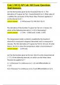 Unit 5 MCQ AP Calc AB Exam Questions And Answers - Copy&period;docx