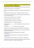NY STATE WAXING EXAMINATION TEST QUESTIONS AND SOLUTIONS 2025&sol;2026 GRADED A&plus;
