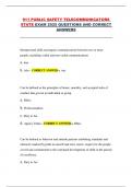 911 Public Safety Telecommunicators State Exam 2025 &ndash; Questions and Correct Answers