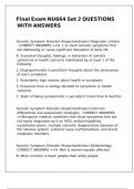 Final Exam NU664 Set 2 QUESTIONS WITH ANSWERS