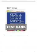 Test bank for Medical-Surgical Nursing  Comprehensive Practice ExamQuestions  And Correct Answers &lpar;Verified Answers&rpar; Plus  Rationales Based on&colon; Medical-Surgical Nursing&colon; Assessment and  Management of Clinical Problems&comma; 10th Edition by Lewis&comma;  Dirksen&comma; Buc