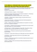 PLTW MEDICAL INTERVENTIONS EVALUATION EXAMS QUESTIONS AND SOLUTIONS 2025&sol;2026 RATED A&plus;