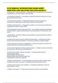 PLTW MEDICAL INTERVENTIONS EXAMS SCRIPT QUESTIONS AND SOLUTIONS 2025&sol;2026 RATED A&plus;