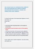 CDL Air Brake Practice Test  2025&sol;2026 ACTUAL COMPLETE  REAL EXAM QUESTIONS WITH COMPLETE VERIFIED  SOLUTION&rpar; &lpar;MULTIPLE CHOICES&rpar; &lpar;A&plus; GRADED 100&percnt;  CORRECT&rpar; 2025 LATEST VERSION&excl;&excl;