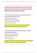 TEST BANK&vert; EVOLVE HESI MEDICAL SURGICAL LATEST EXAM 2025  &lpar;BRAND NEW&excl;&excl;&rpar; COMPLETE REAL EXAM QUESTIONS AND CORRECT  ANSWERS WITH WELL-ELABORATED RATIONALES