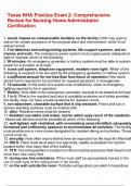 Texas NHA Practice Exam 2 Comprehensive Review for Nursing Home Administrator Certification&period;pdf