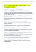 IBEC STATE BOARD PRACTICE TEST CORRECT 100&percnt;