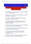 NNCC CCHT Certification Exam Complete Questions with Correct Answers Updated 2025&sol;2026&vert;&vert;Already Graded&excl;&excl;&excl; 100&percnt; Guaranteed Pass