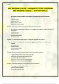 MGT 350 EXAM 2 RUSSELL UNCW MOST TESTED QUESTIONS AND ANSWERS GRADED A&plus; WITH RATIONALES
