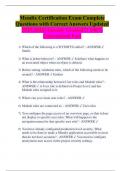 Mendix Certification Exam Complete Questions with Correct Answers Updated 2025&sol;2026&vert;&vert;Already Graded&excl;&excl;&excl; 100&percnt; Guaranteed Pass