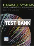 Test Bank for Database Systems Design&comma; Implementation&comma;& Management 13th Edition by Carlos Coronel & Steven Morris