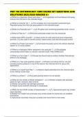 PMT 106 ENTOMOLOGY CORE EXAMS SET QUESTIONS AND SOLUTIONS 2025&sol;2026 GRADED A&plus;