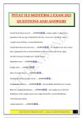 PSTAT 5LS MIDTERM 2 EXAM 2025 QUESTIONS AND ANSWERS