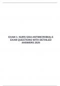  EXAM 1&colon; NURS 5334 ANTIMICROBIALS EXAM QUESTIONS WITH DETAILED ANSWERS 2025