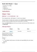 BUS 303 Week 1 Quiz &vert; Score 10&sol;10 &vert; Ashford University