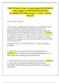 CRPC Practice Exam 1 &lpar;Latest update&rpar; QUESTIONS  AND Complete ANSWERS &lpar;DETAILED &  ELABORATED&rpar; fully solved&vert; A&plus; Grade &vert; Already  Passed&excl;&excl;