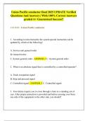 Union Pacific conductor final 2025 UPDATE Verified  Questions And Answers &vert; With 100&percnt; Correct Answers  graded A&plus; Guaranteed Success&excl;&excl;