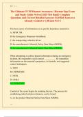 The Ultimate TCFP Hazmat Awareness &sol; Hazmat Ops Exam  and Study Guide Newest 2025 Test Bank&vert; Complete  Questions and Correct Detailed Answers &lpar;Verified Answers&rpar;  Already Graded A&plus;&vert;&vert; Brand New&excl;&excl;