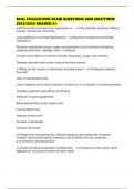 RCAL EVALUATION EXAM QUESTIONS AND SOLUTIONS 2025&sol;2026 GRADED A&plus;