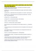 RCAL RELIABLE EXAM SHEET QUESTIONS AND SOLUTIONS 2025&sol;2026 GRADED A&plus;
