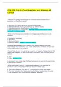 COG 170 Practice Test Questions and Answers All Correct