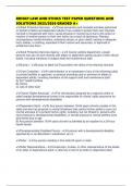 RDHAP LAW AND ETHICS TEST PAPER QUESTIONS AND SOLUTIONS 2025&sol;2026 GRADED A&plus;