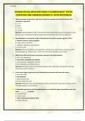 HUMAN SEXUAL BEHAVIOR EXAM 2 CLEMSON MOST TESTED QUESTIONS AND ANSWERS GRADED A&plus; WITH RATIONALES