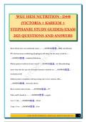 WGU HESI NUTRITION - D440 &lpar;VICTORIA &plus; KAREEM &plus; STEPHANIE STUDY GUIDES&rpar; EXAM 2025 QUESTIONS AND ANSWERS