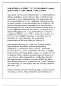 NUR 607 FINAL EXAM STUDY GUIDE &lpar;Mods 1&comma;2&comma;8 only&rpar; QUESTIONS WITH COMPLETE SOLUTIONS
