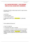 ICC VAPOR RECOVERY 1 2025 BRAND  NEW ACTUAL EXAM WITH ANSWERS&period;