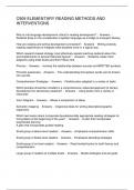 C909 ELEMENTARY READING METHODS AND INTERVENTIONS 