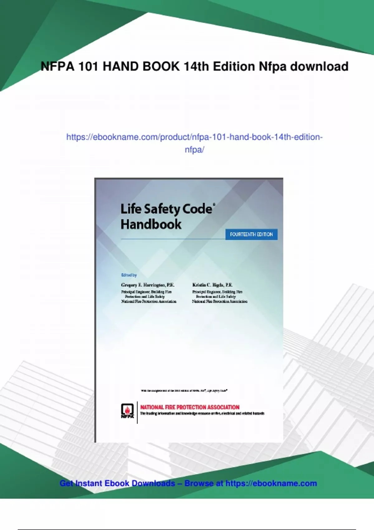 Nfpa Handout.pdf Summary NFPA 101 HAND BOOK 14th Edition Nfpa - Instant Download ...